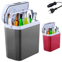 Arebos Nevera 20 litros | para Enfriar y Mantener Caliente | Mini Nevera | Nevera termoeléctrica | con Modo Eco | 12/230 V para Coche y Enchufe | Nevera eléctrica | Antracita