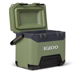 IGLOO Nevera BMX 25 verde, caja térmica robusta 23 L, caja isotérmica para camping, ocio y trabajo.